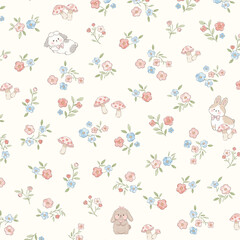 Elegant vintage floral patterns for commercial design and decor