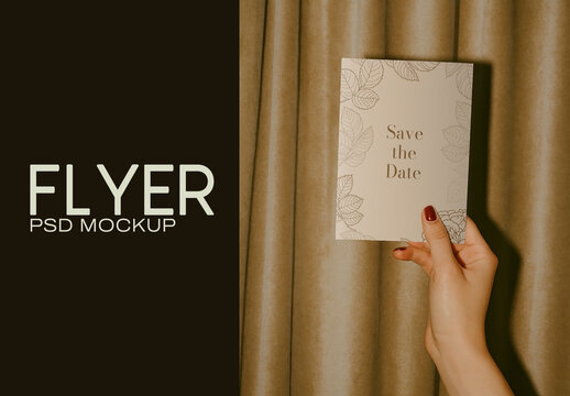 Elegant Flyer Mockup Design PSD