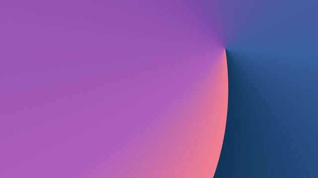 Gradient curve transitions in and out. Blue, pink zones. Seamless loop. Clean, modern motion background ideal for corporate presentations with text overlay space.