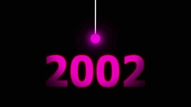 Pink  Idea Lighting Up 2002 &ndash; Futuristic New Year Concept Symbolizing Innovation, Hope, Strategy and Forward Thinking Success.