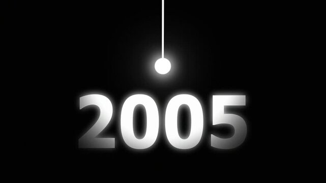 Bright Idea Lighting Up 2005 &ndash; Futuristic New Year Concept Symbolizing Innovation, Hope, Strategy and Forward Thinking Success.