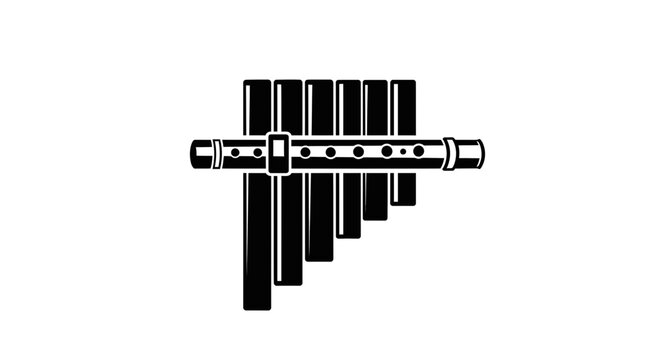Pan Flute Musical Instrument Illustration.
