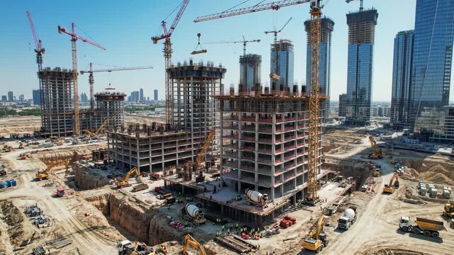 giant construction industry panoramic video