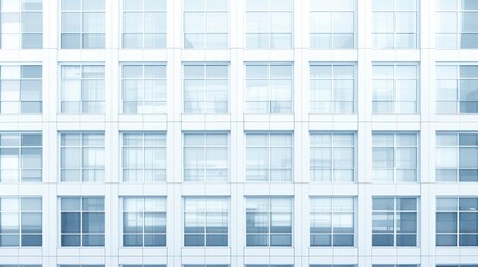 Fototapeta premium Modern Office Building Facade with Glass Windows and Clean Lines