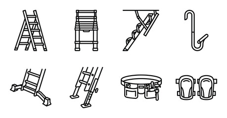 Construction ladders and tool belt for handyman and contractor one hundred character limited © GoDesigner