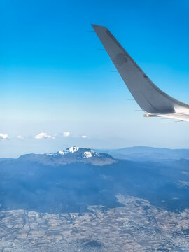 Mexico City, February 11, 2026, view from an Aeromexico flight.