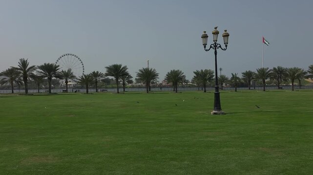 Empty Sharjah Corniche following heightened tensions between Iran and Israel, as life across the UAE gradually returns to normal.