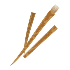 ごぼうのベクターアイコン、根菜のイラスト素材