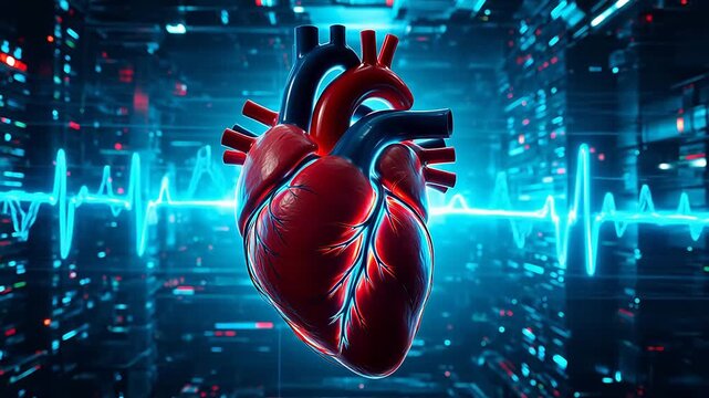 Human heart in digital environment