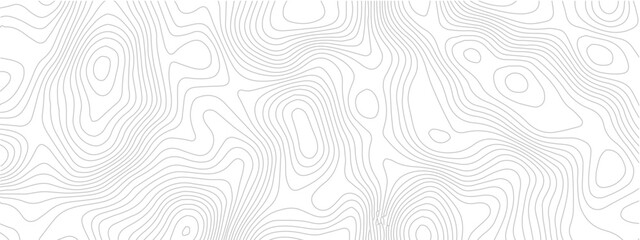 Topographic map lines abstract seamless pattern of contours vector illustration for geographic background © Romana