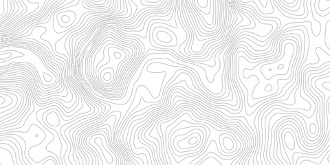 Topographic map lines abstract seamless pattern of contours vector illustration for geographic background © Romana