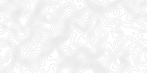 Topographic map lines abstract seamless pattern of contours vector illustration for geographic background © Romana