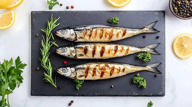 grilled trout with lemon and herbs
