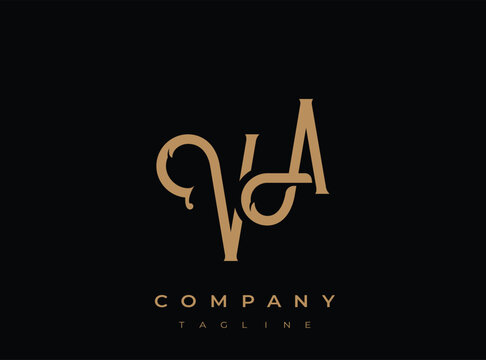 Simple and elegant gold logo template for company branding purposes