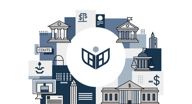 Business and finance icon set collection.