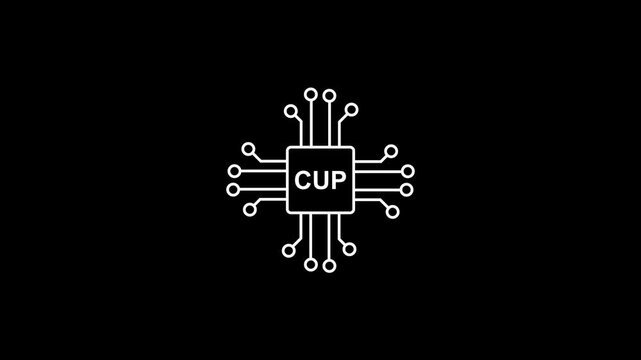 Modern Circuit Board Featuring Central Processing Unit C P U Chip Connected by Electronic Wires for Tech Industry Science and Technology Visualizations