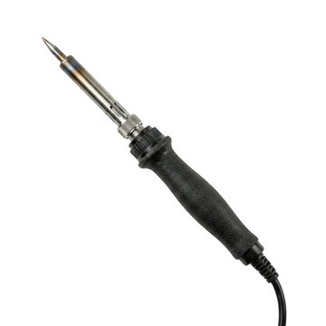 Professional soldering iron tool on transparent background