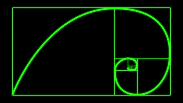 white ratio section grid. Fibonacci array, numbers forms. Harmony proportions frames templates. Spiral pattern. Method section set.