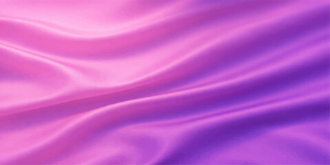 Obraz premium A luxurious wave of smooth pink and purple silk fabric creates a soft flowing satin texture with violet light curves for a high-end textile backdrop design
