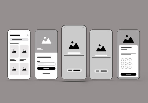 Mobile App Wireframe Template