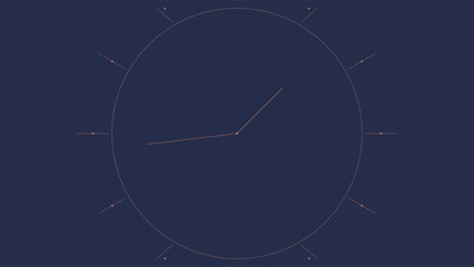 Celestial constellation diagram with dotted star connections and glowing central point against deep cosmic blue space background, minimalist astronomical illustration for scientific, educational © Hera