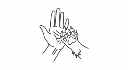 Obraz premium Hand Holding Chicken Foot Illustration.