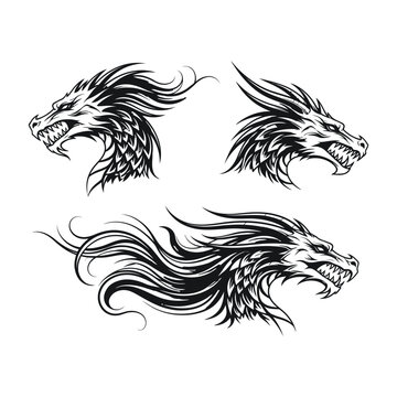 Dragon head tattoo designs