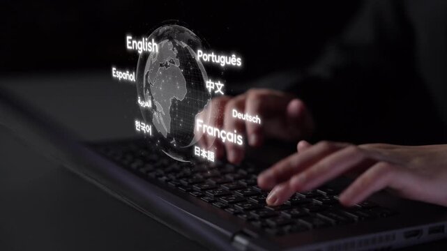 Global communication with multiple languages, digital translation tools, multilingual technology, cross-cultural communication, and virtual language learning environments. Muxer