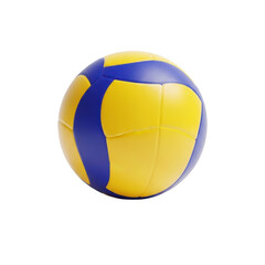Fototapeta premium Volleyball ball yellow and blue