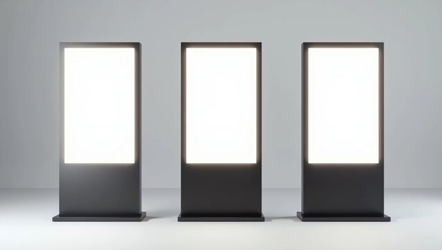 Digital signage led display mockup 