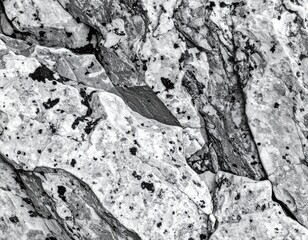 Granite Stone Texture Representing Natural Mineral Surface and Rough Rock Material