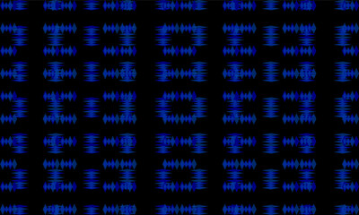 Fototapeta premium blue and black abstract background, Abstract blue spiky strip grid block line repeat seamless on white background, rapport patter print, table