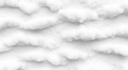 Soft white cotton clouds texture background with fluffy layered patterns for peaceful sky and ethereal dream atmosphere