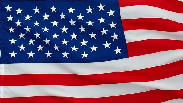Closeup of the American flag