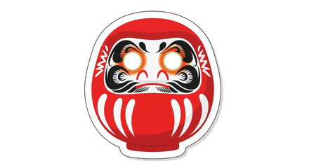 Obraz premium Japanese Daruma Doll - Symbol of Luck and Perseverance
