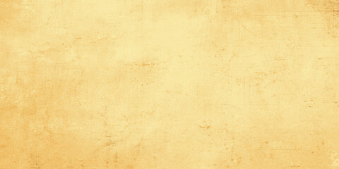 Obraz premium old paper texture with yellow color texture, Warm yellow or beige blank wall surface and damaged irregular texture background for a horizontal header banner. 