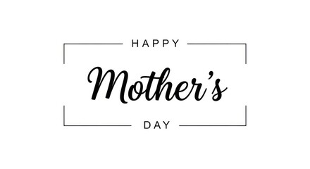 Fototapeta premium Happy mother's day greeting card design