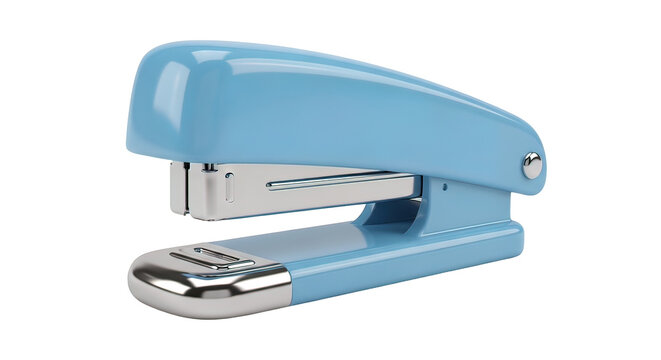 Blue Stapler Office Stationery Supply Tool.