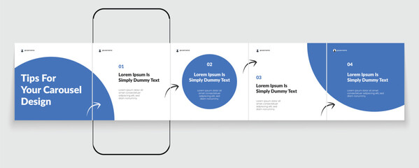 Set of LinkedIn carousel post, social media Instagram carousel post, modern and editable business carousel template design  © Tarek Digital