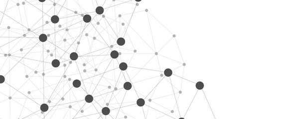 Abstract technology dot and line connection digital hi tech design concept background. Space for text. Vector illustration © Rayhan