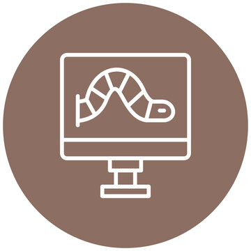 Computer Worm Icon