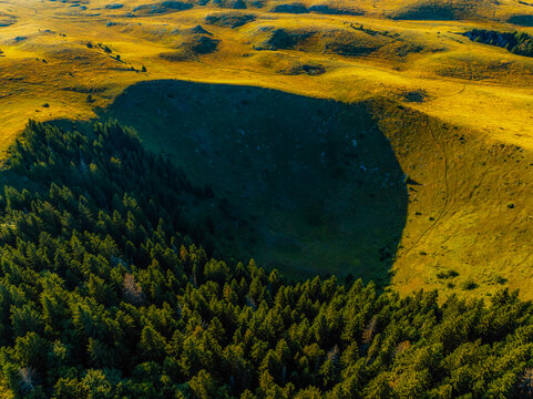 Group of collapse sinkholes on the Kupres Polje (Kupre&scaron;ko polje) within Dinaric karst of western Bosnia and Herzegovina known as Japage.