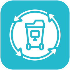Fototapeta premium E WasteCampaign Icon