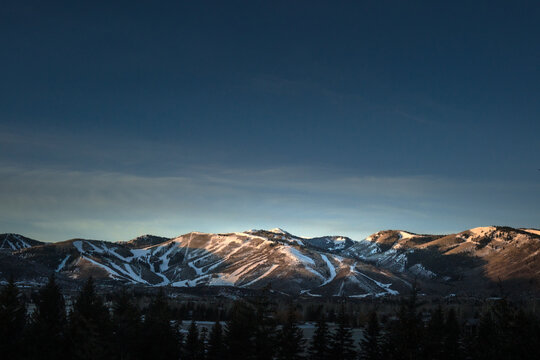 Park City golden hour mountains