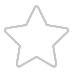 Obraz premium Outline Star Icon for App UI