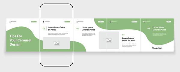 Set of LinkedIn carousel post, social media Instagram carousel post, modern and editable business carousel template design  © Tarek Digital