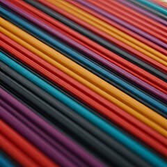 Rhythmic Stripes Thick rhythmic stripes in contrasting colors cr