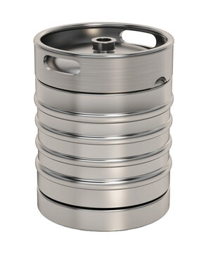 Beer keg isolated on transparent background. 3D illustration