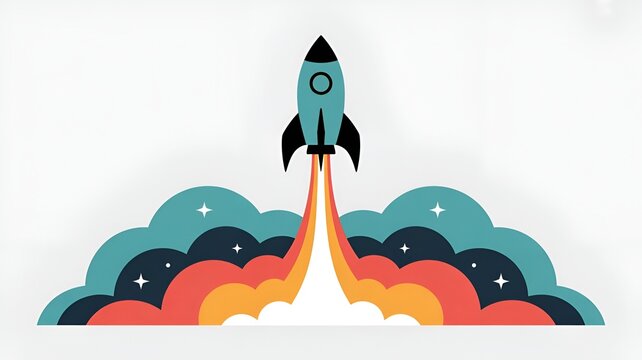 flying rocket in the space with transparent background,Flying rocket in space with transparent background, Space rocket vector, Launching rocket illustration, Outer space spacecraft graphic, Rocketshi