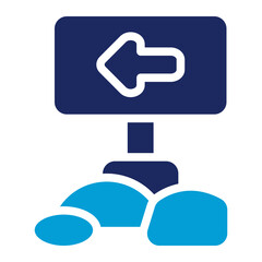 Obraz premium Trip Sign Icon